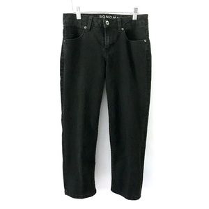 Sonoma Life Style Black Denim Modern Fit Capri Pants